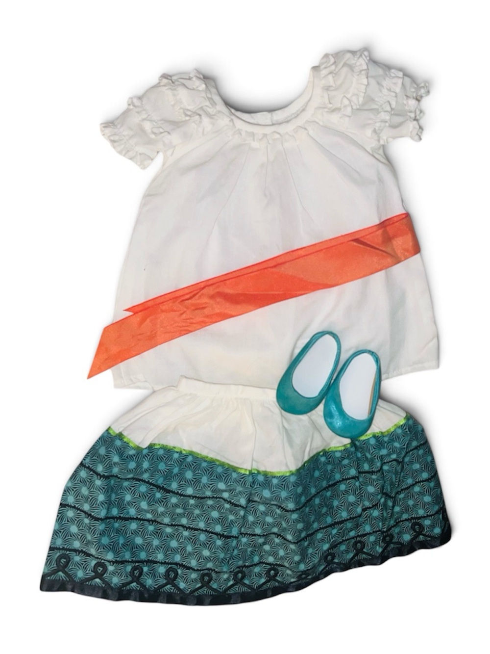American Girl Josefina Feast Day Finery Outfit (Blouse, Skirt, Shoes & Sash)